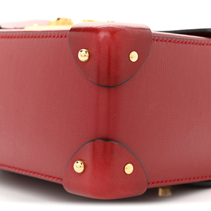 Gucci Azalea Calfskin Small Padlock Bamboo Shoulder Bag Romantic Cerise 10 of 12