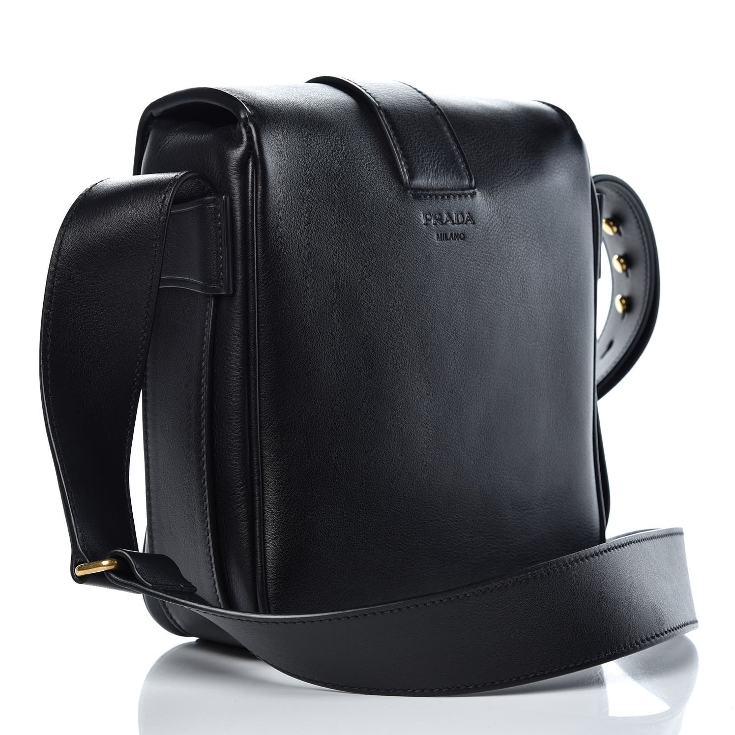 Vitello Crossbody Bag Black