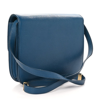 Celine Goatskin Medium Classic Box Flap Bag Deepsea 3 of 12