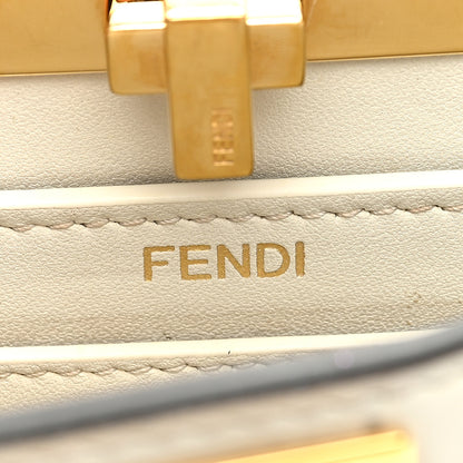 Fendi Shiny Nappa Petite Peekaboo I SEE U Satchel White 7 of 12