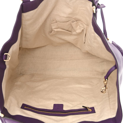 Gucci Pebbled Calfskin Large Soho Shoulder Bag Shine Purple 5 of 12