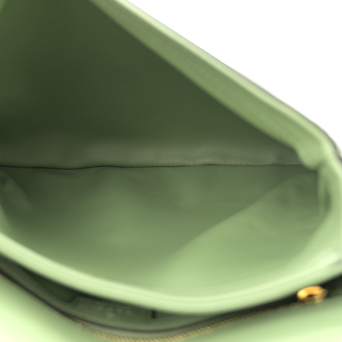 Roxy Calfskin Web Medium Blondie Top Handle Shoulder Flap Bag Salamander Green