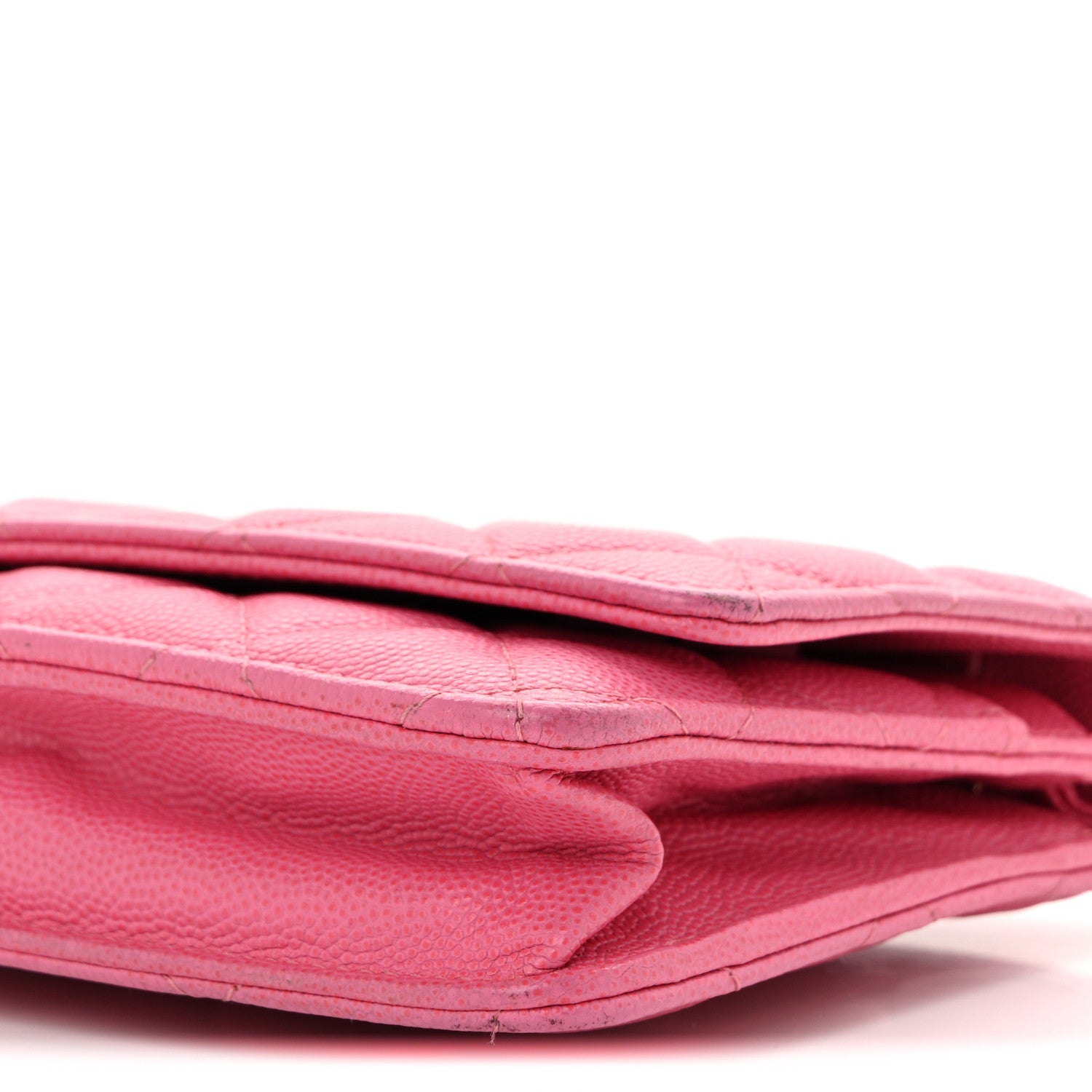 Chanel Caviar Quilted Wallet on Chain WOC Pink 11 of 14