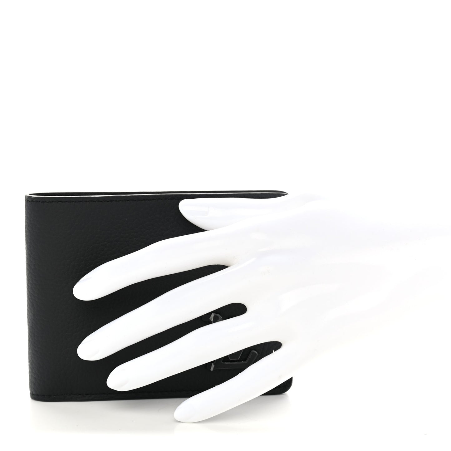Grained Calfskin Aerogram Multiple Wallet Black