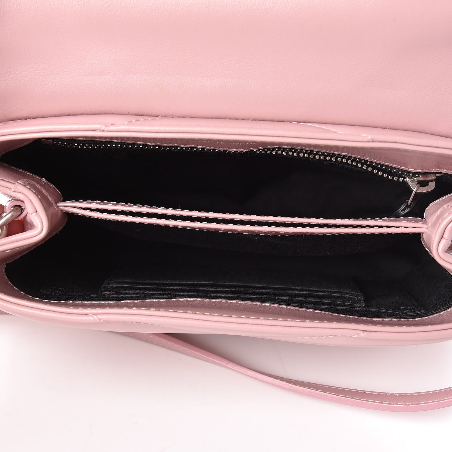 Saint Laurent Calfskin Y Quilted Monogram Toy Loulou Crossbody Bag Tender Pink 5 of 12