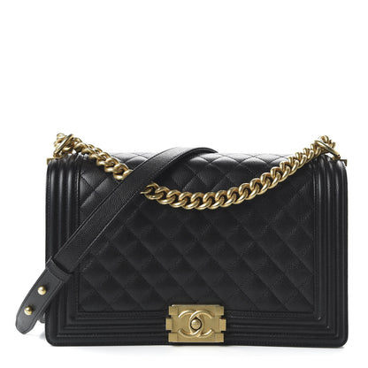 Chanel Caviar Quilted New Medium Boy Flap Black 1 of 10
