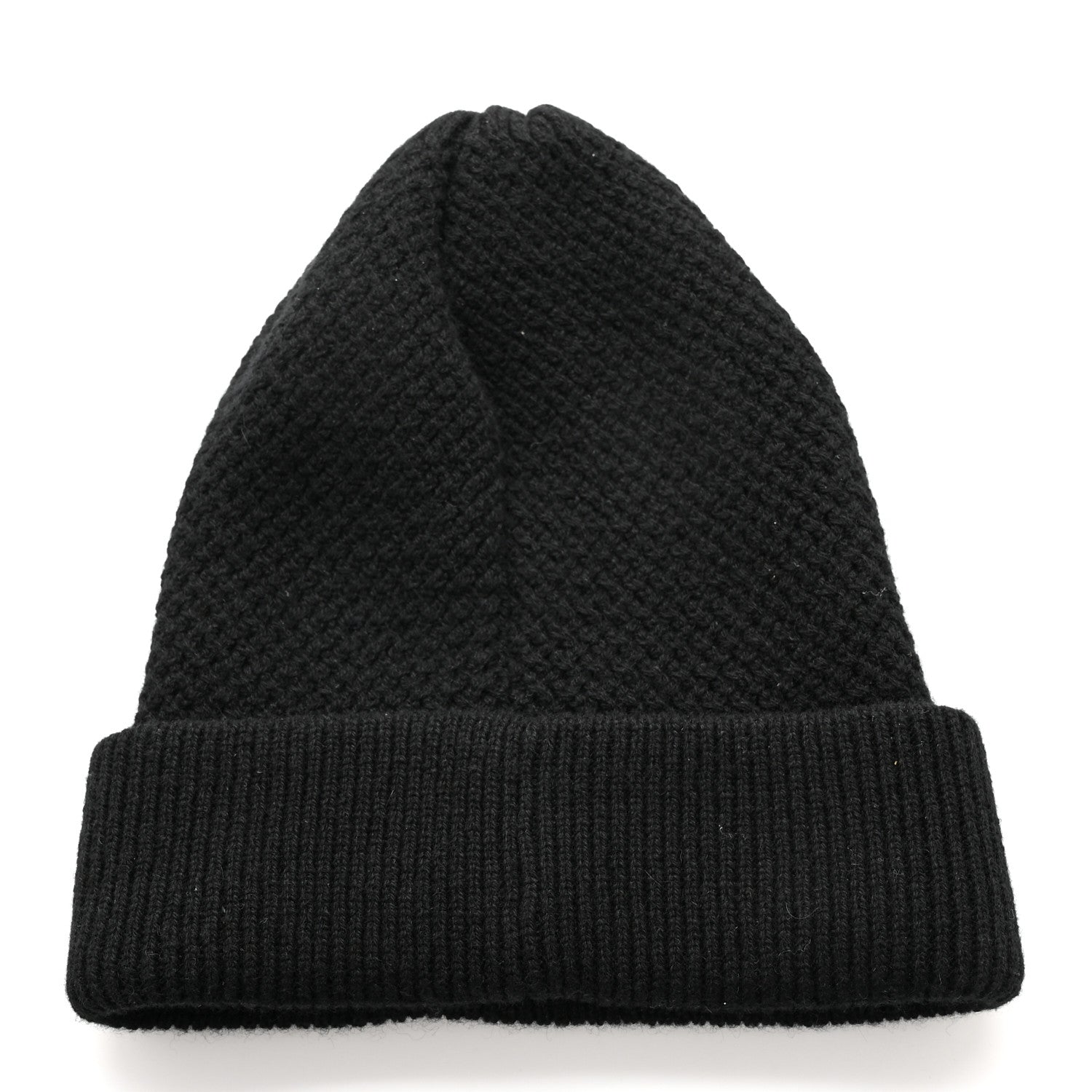 Chanel Cashmere CC Logo Beanie Hat Black 3 of 5