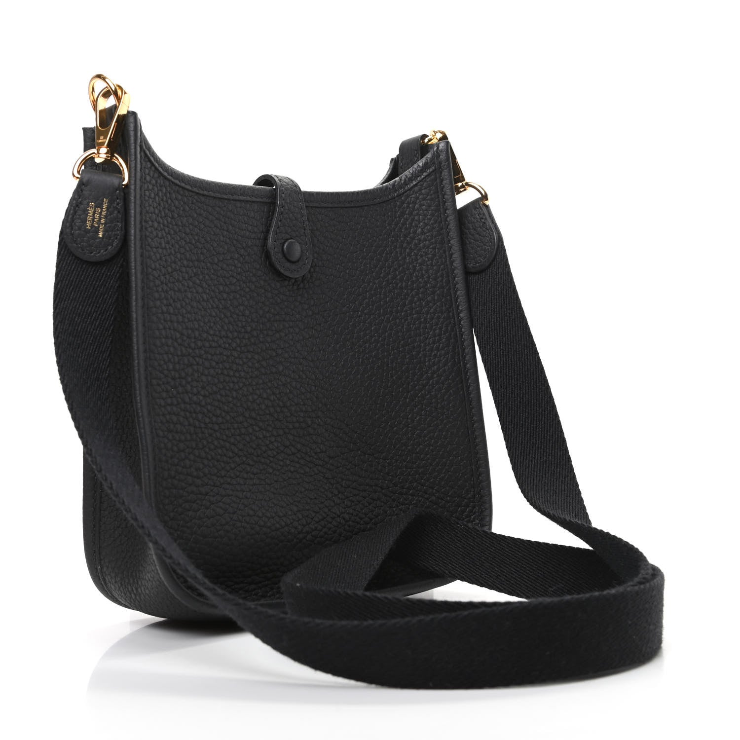 Hermes Taurillon Clemence Evelyne TPM Black 3 of 11
