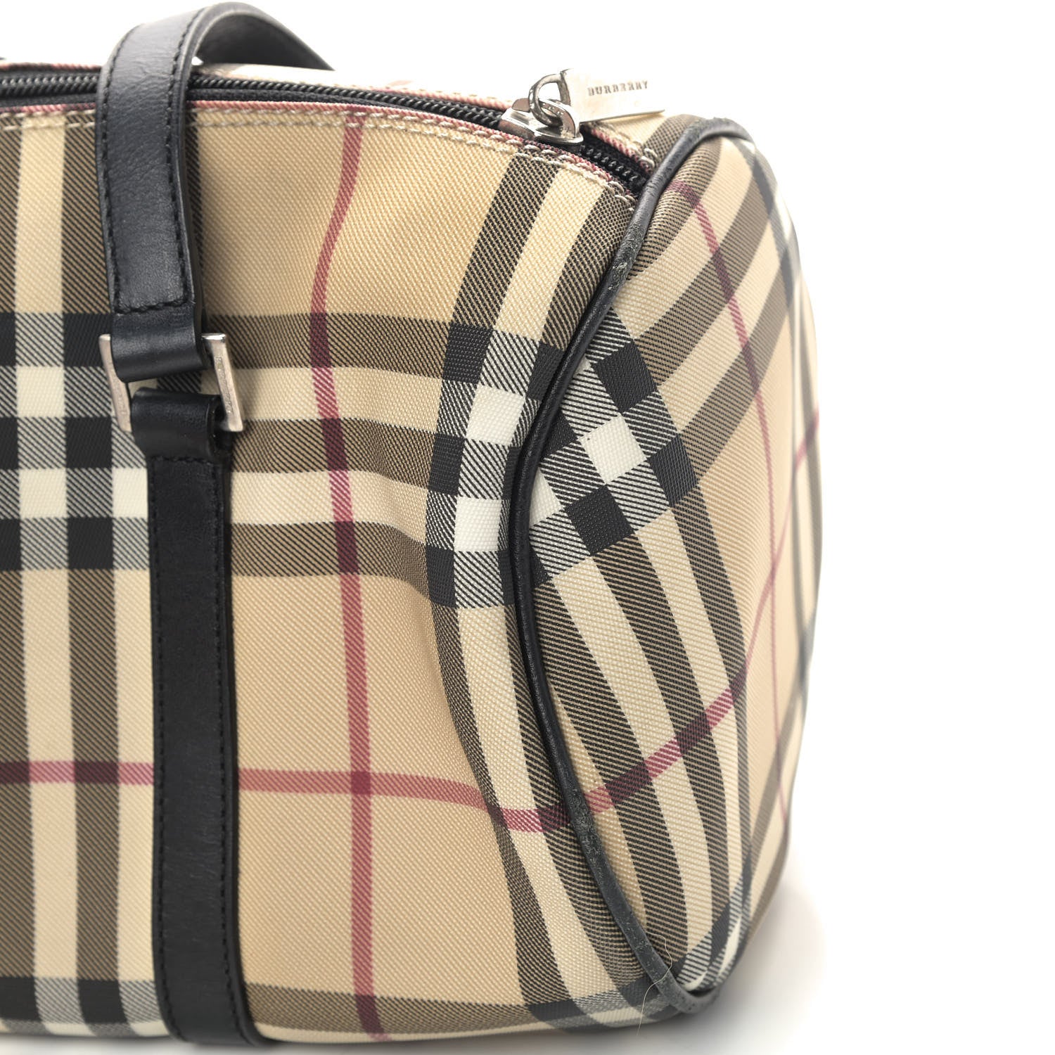 Burberry House Check Barrel Bag Black 9 of 13