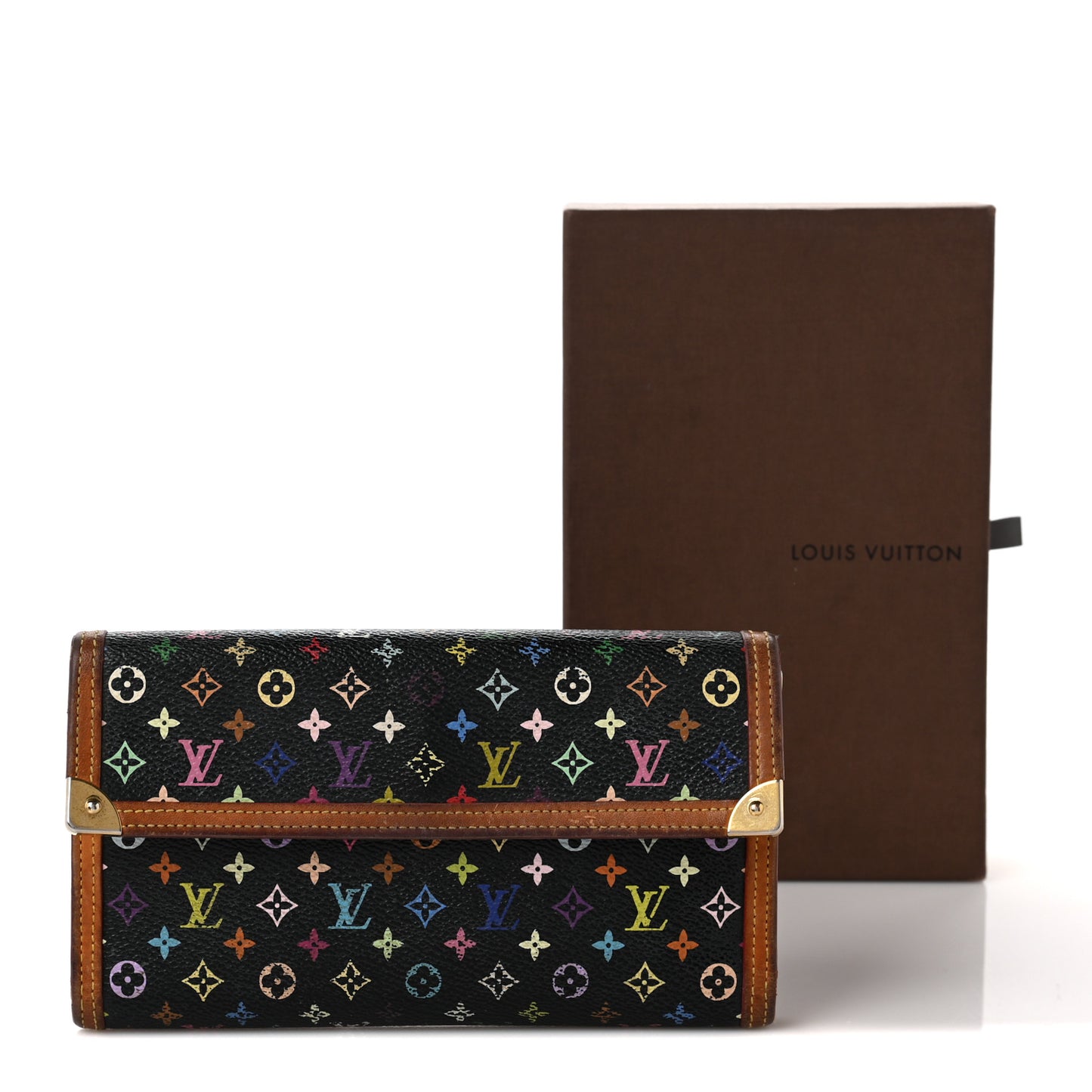 Monogram Multicolor Porte Tresor International Wallet Black