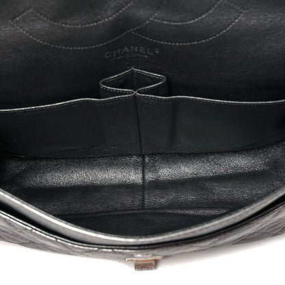 Chanel Metallic Aged Calfskin Quilted 2.55 Reissue 227 Flap Dark Silver 4 of 4
