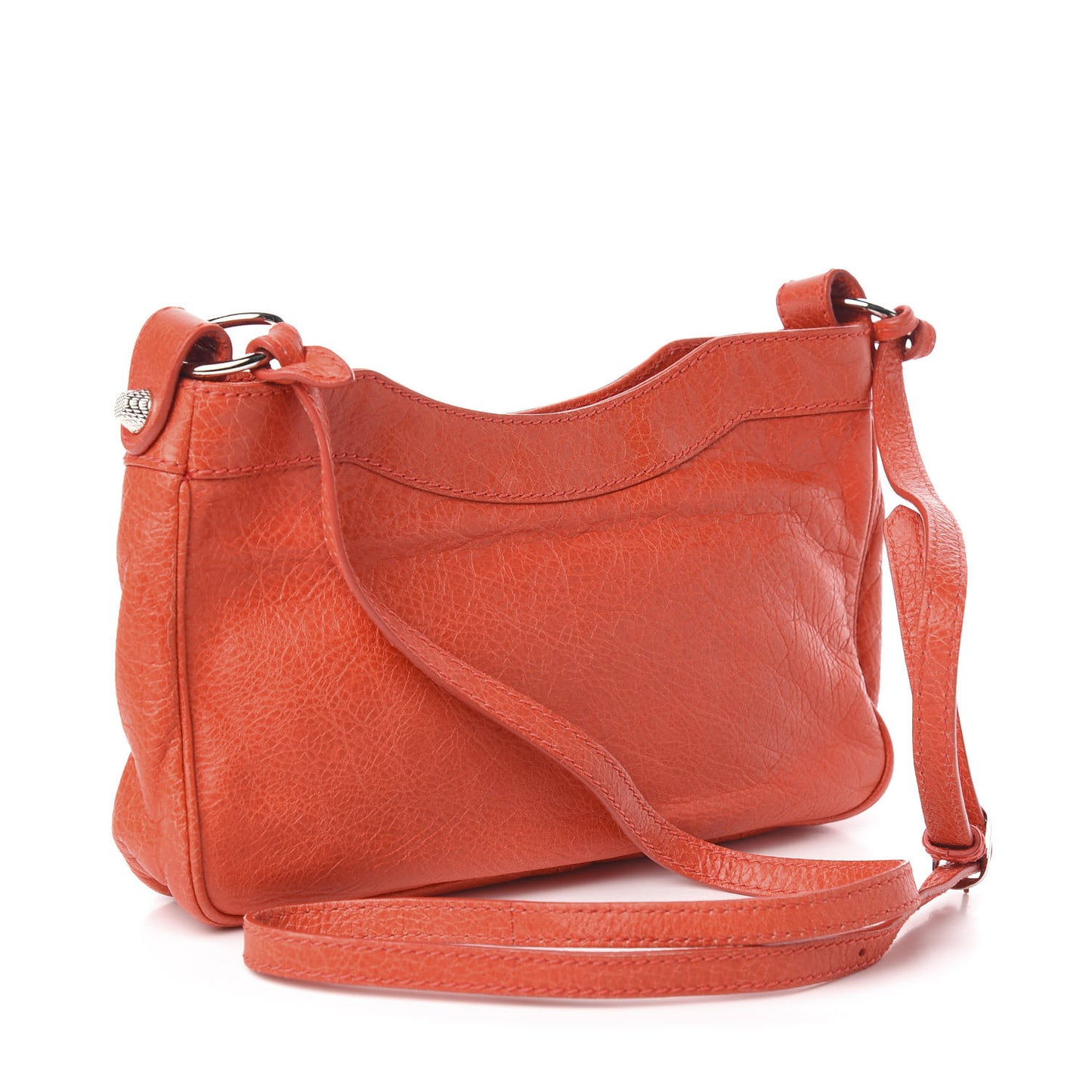 Agneau Giant 12 Silver Hardware Hip Rose Corail
