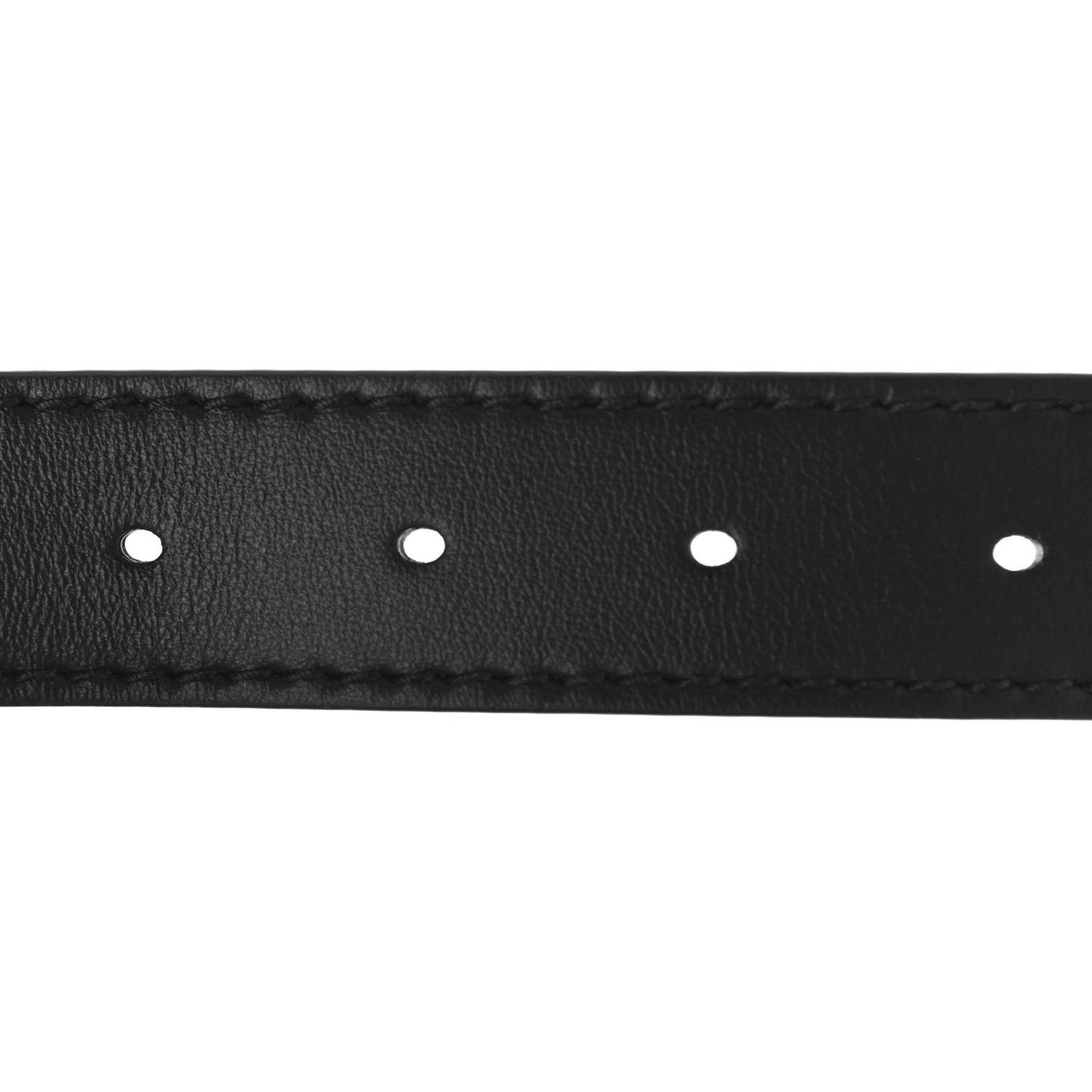 Calfskin D Fence Belt 75 Black