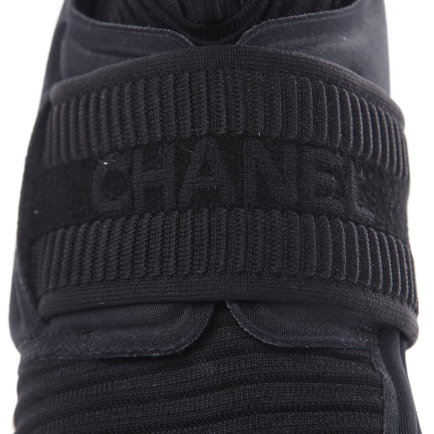 Chanel Stretch Fabric CC Sneakers 37 Black 7 of 9
