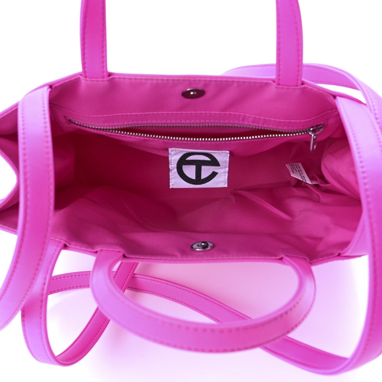 Vegan Leather Medium Shopping Bag Azalea