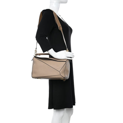 Loewe Calfskin Medium Puzzle Bag Sand Mink 2 of 10