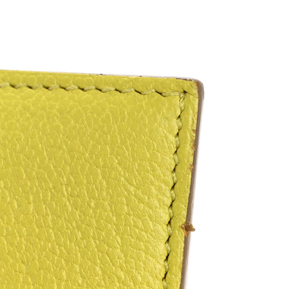 Hermes Chevre Mysore Bearn Gusset Wallet Lime 11 of 13