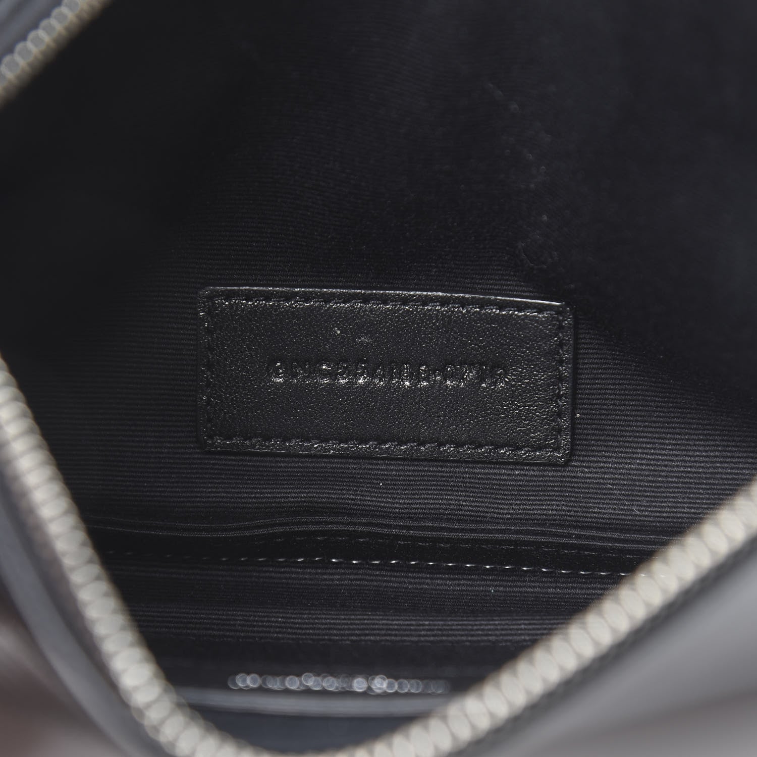 Saint Laurent Lizard Embossed Monogram Bill Pouch Black 7 of 7