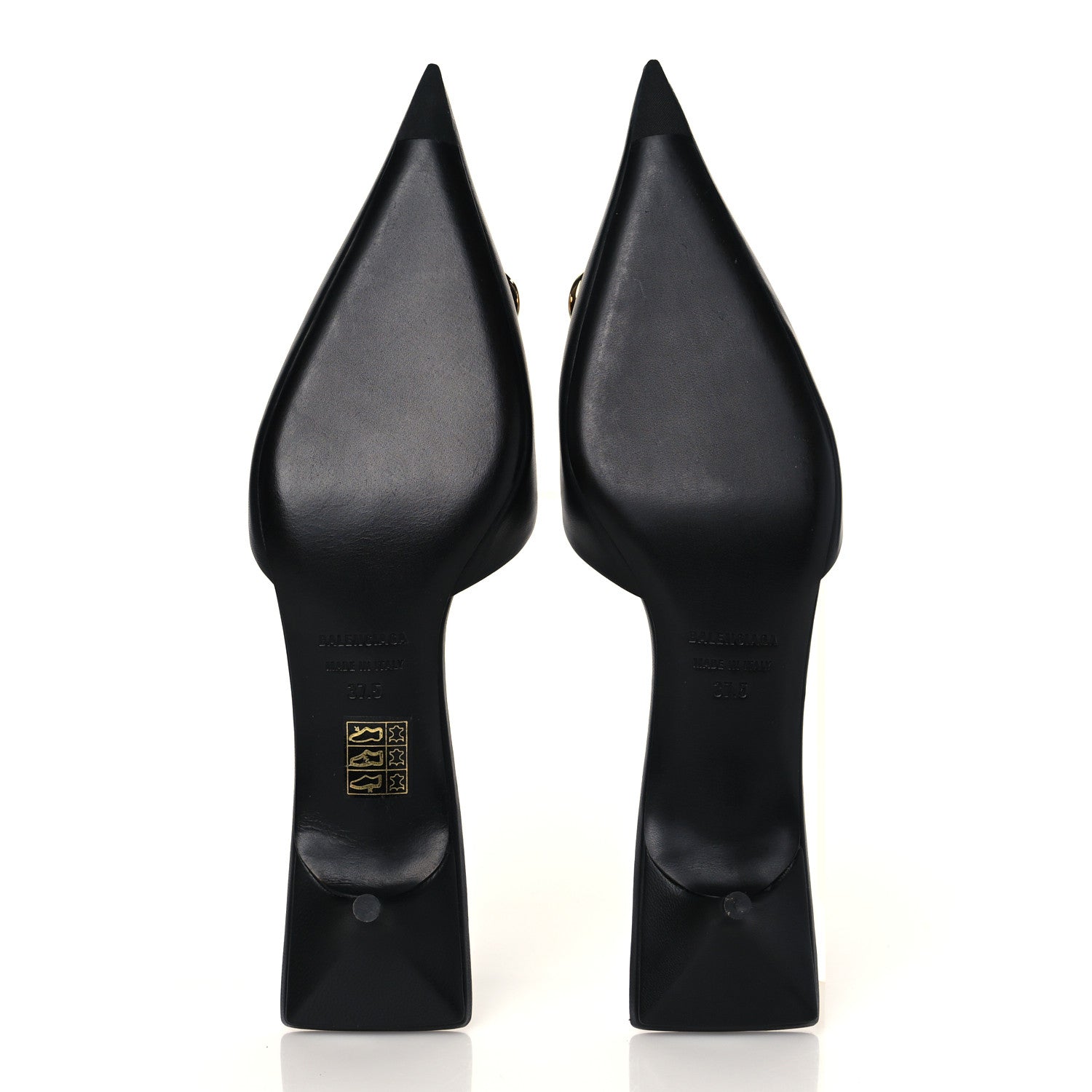 Balenciaga Soft Nappa BB Square Knife Pointed Toe 40mm Mules 38 Black 6 of 10