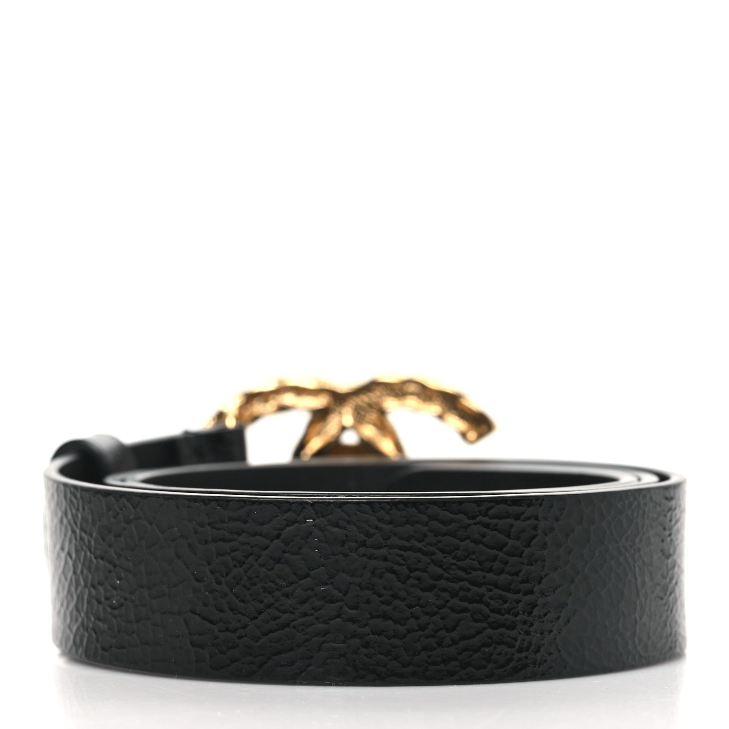 Chanel Glazed Calfskin CC Belt 80 32 Black 3 of 9