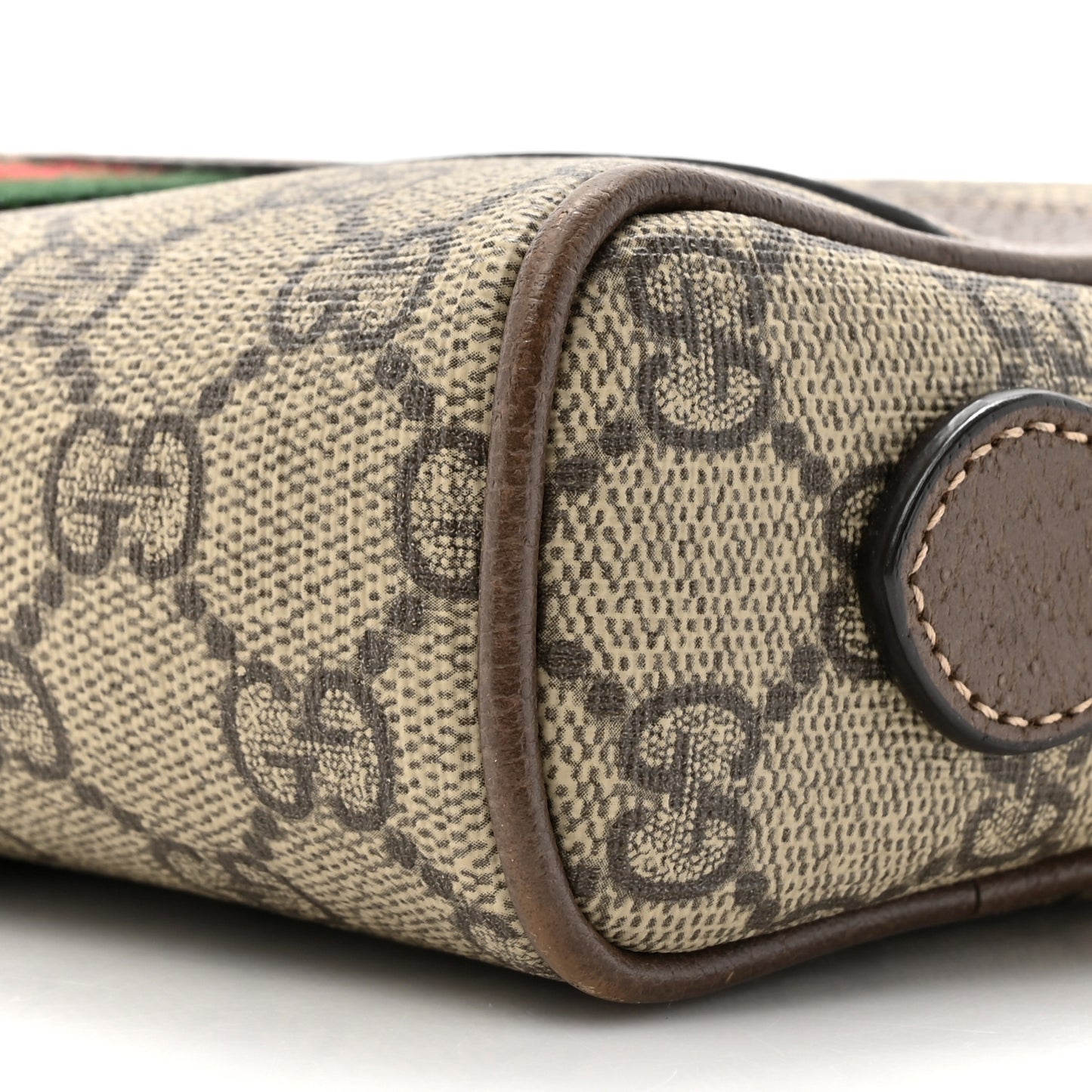 GG Supreme Monogram Web Mini Ophidia Shoulder Bag Brown