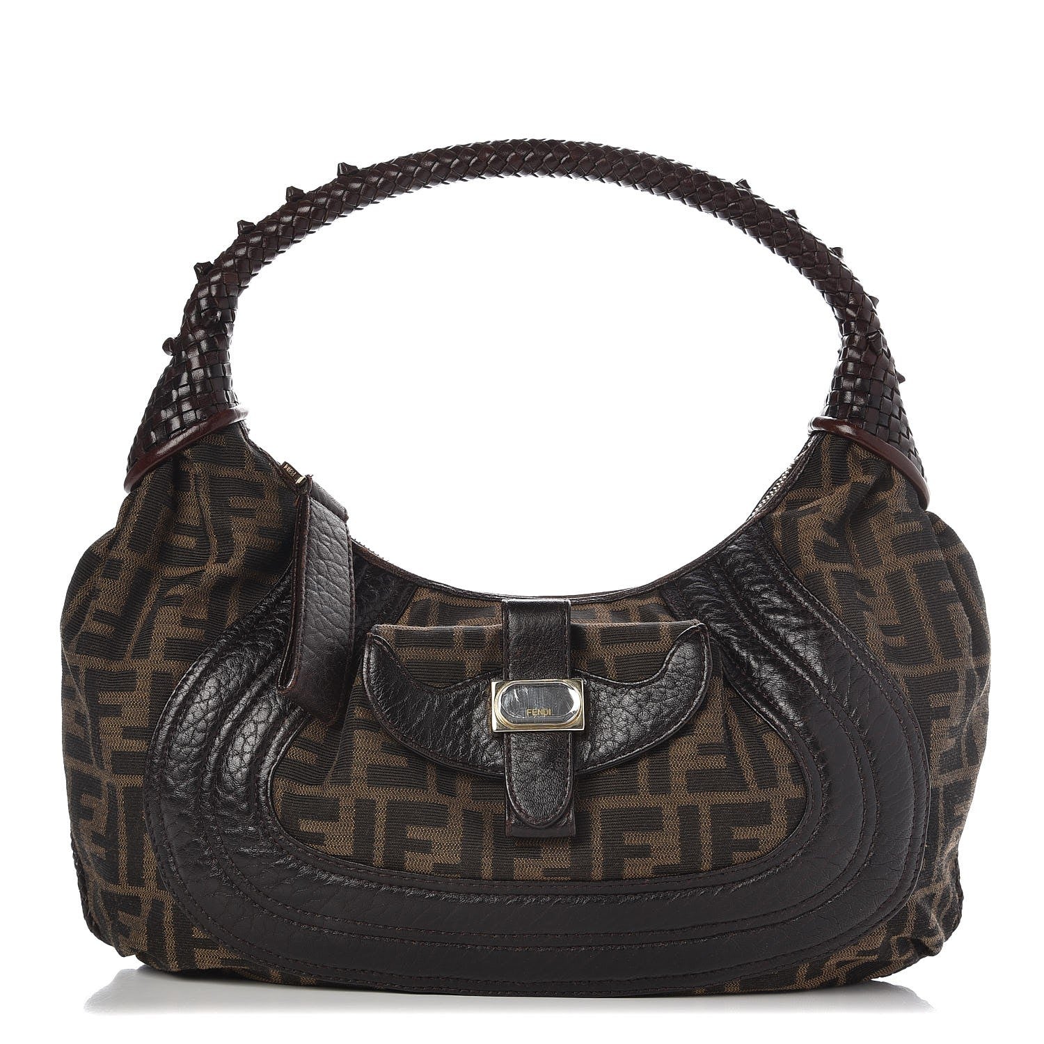 Fendi Zucca Small Hobo Tobacco 1 of 7