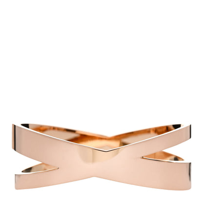 Tiffany 18K Rose Gold Diamond Atlas X Hinged Bangle Bracelet 2 of 4