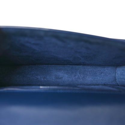 Saint Laurent Calfskin Medium Monogram Sunset Blue Charron 5 of 11