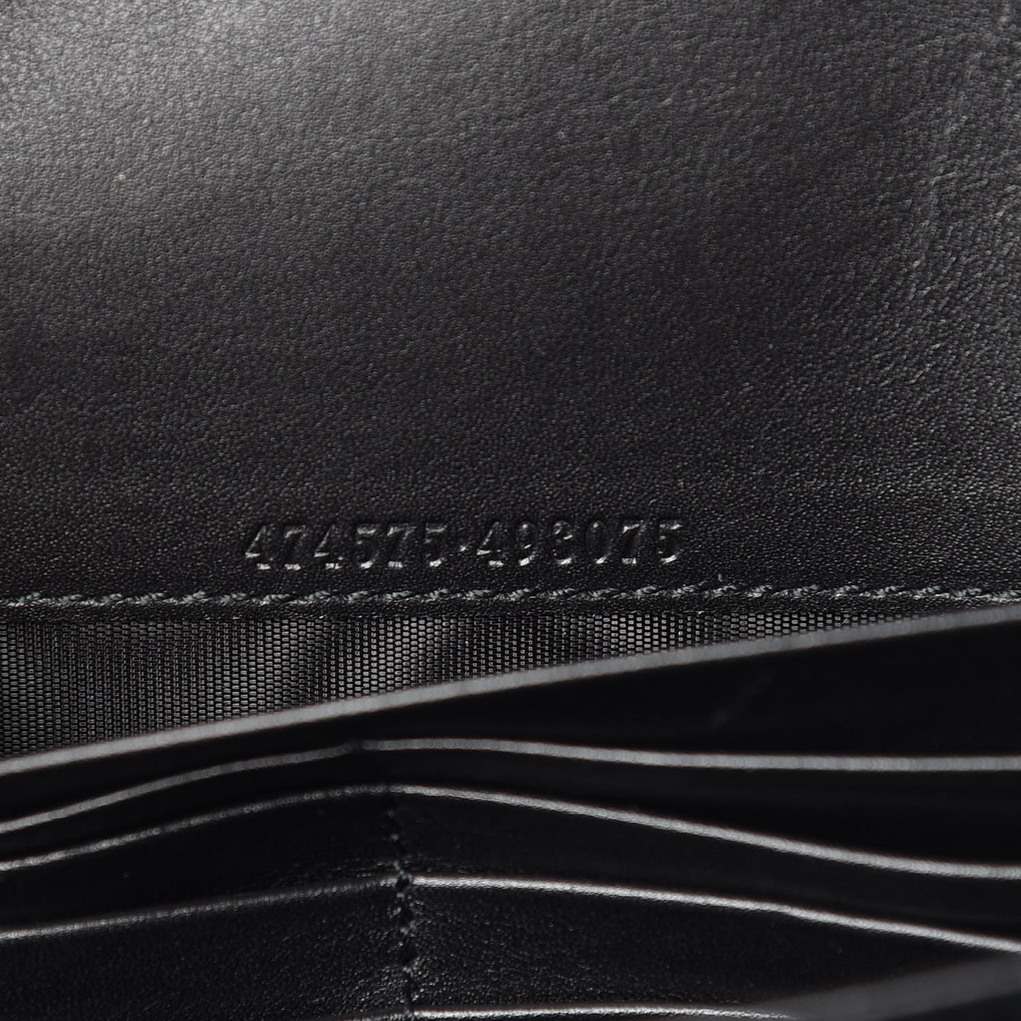 Calfskin Matelasse GG Marmont Chain Wallet Black