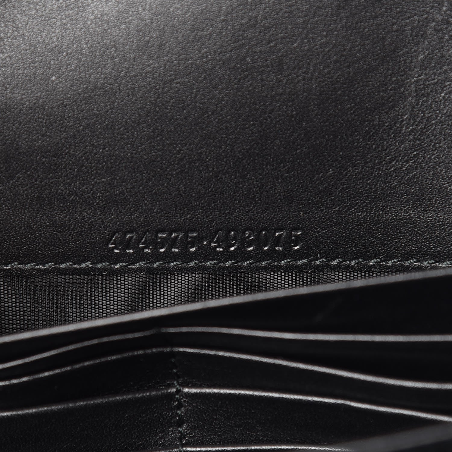 Gucci Calfskin Matelasse GG Marmont Chain Wallet Black 7 of 14