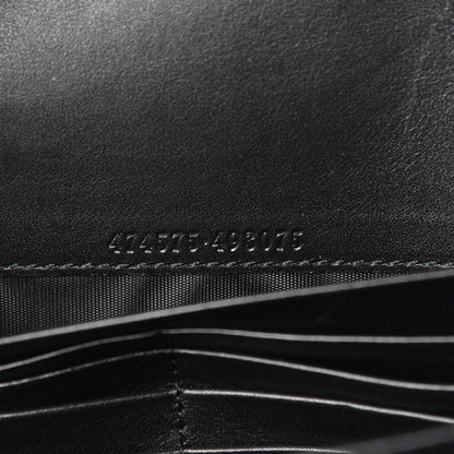 Gucci Calfskin Matelasse GG Marmont Chain Wallet Black 7 of 14