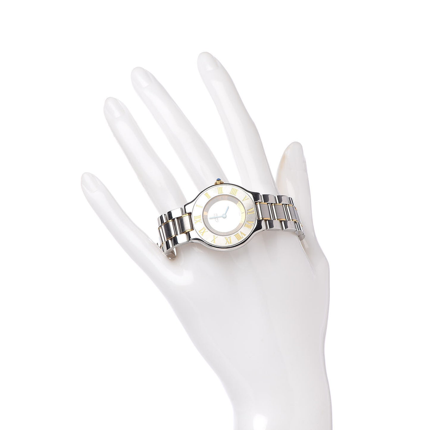 Stainless Steel 18K Yellow Gold 31mm Must De 21 Quartz Watch