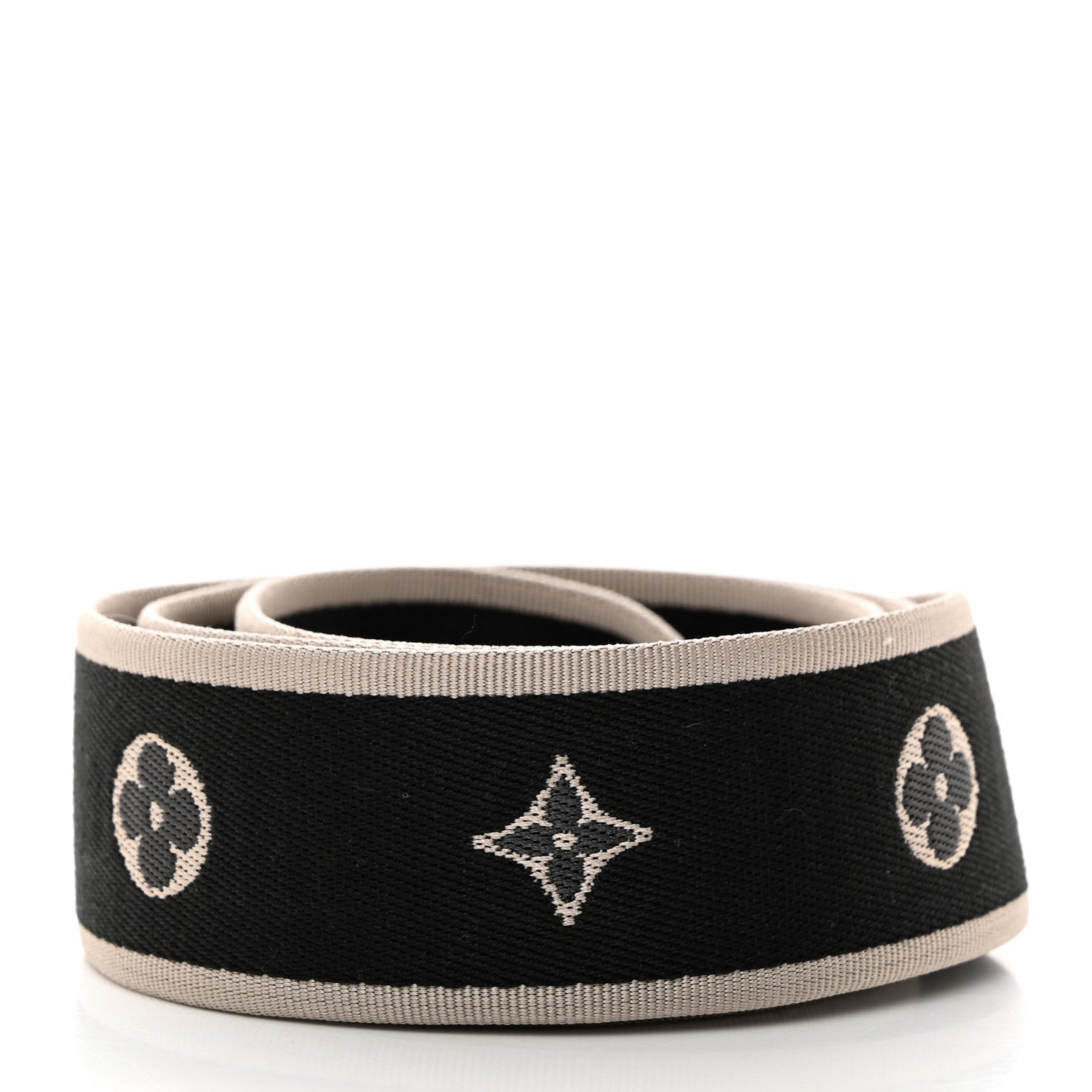 Louis Vuitton Jacquard Diane Shoulder Strap Black Ivory 2 of 4