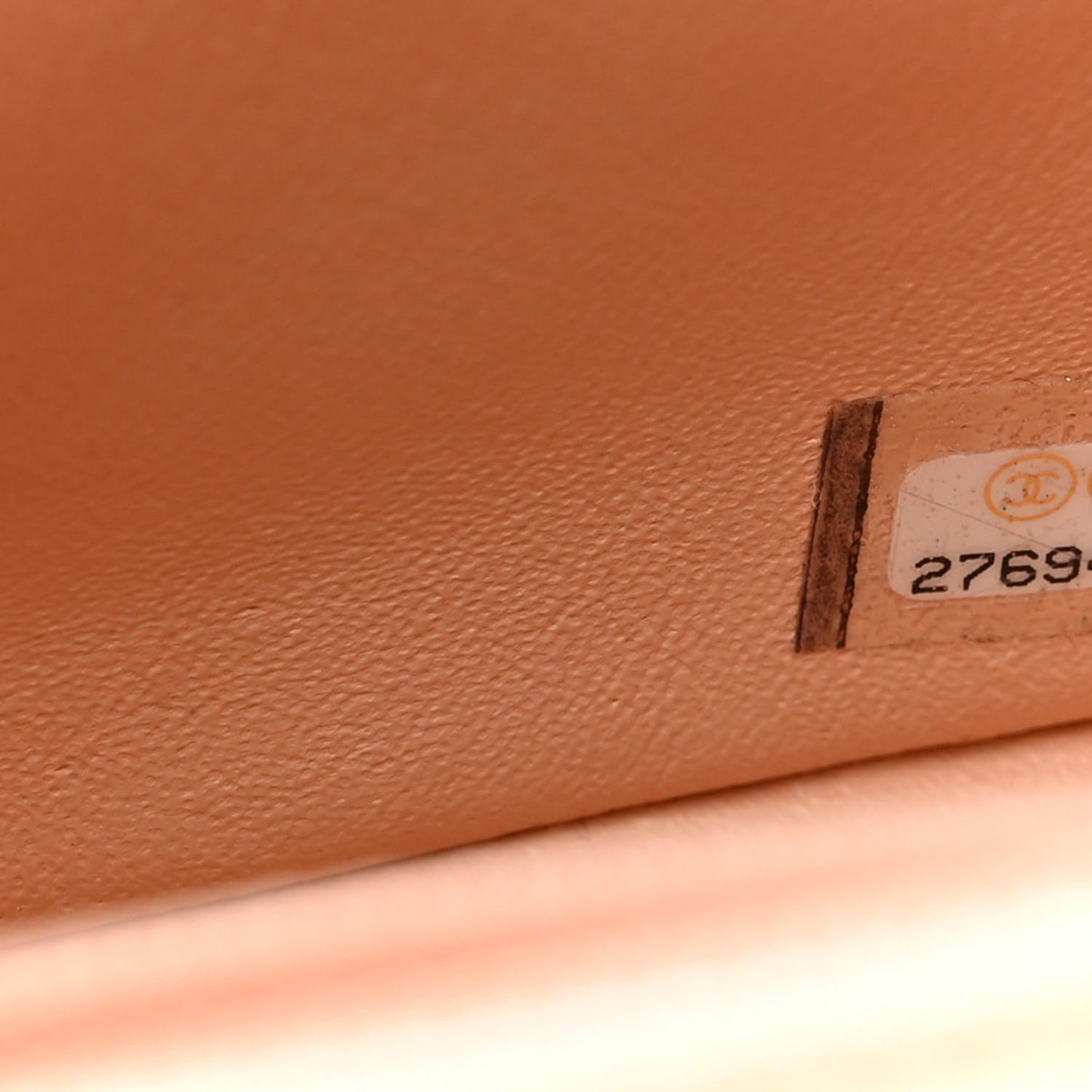 Lambskin Quilted Mini Square Flap Beige