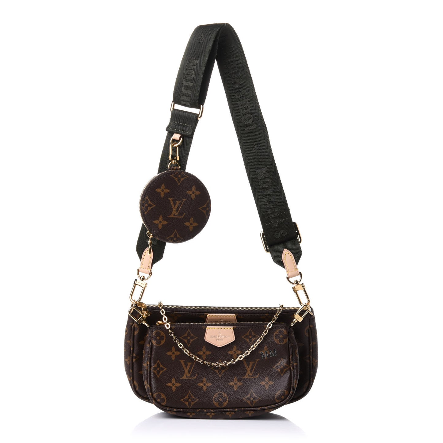 Monogram My LV World Tour Multi Pochette Accessories Kaki