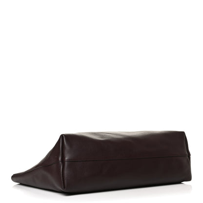 Saint Laurent Calfskin Large Shopping Tote Bordeaux 4 of 12