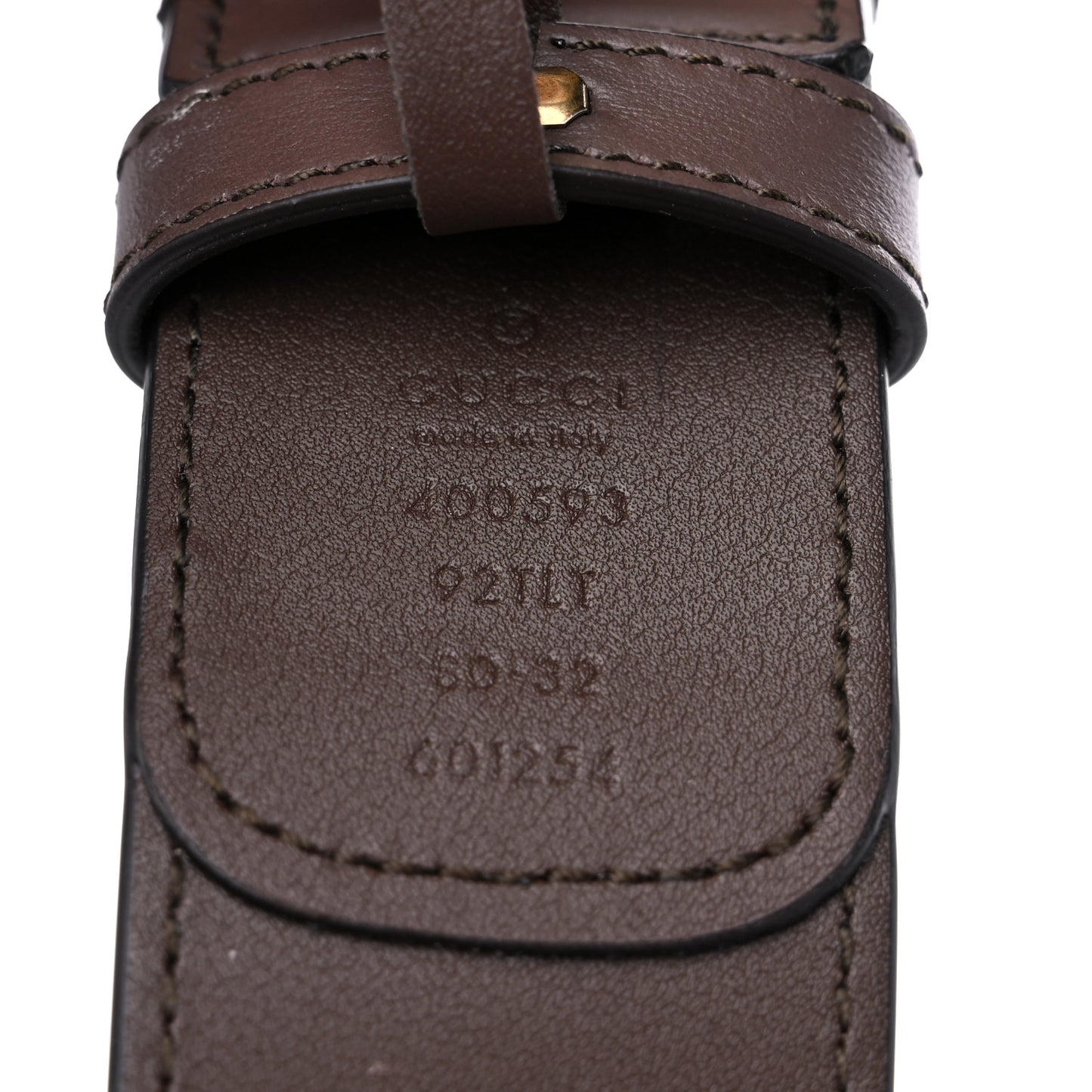 GG Supreme Monogram Matte Plutone Calfskin Double G 40mm Belt 80 32 Beige Ebony New Acero