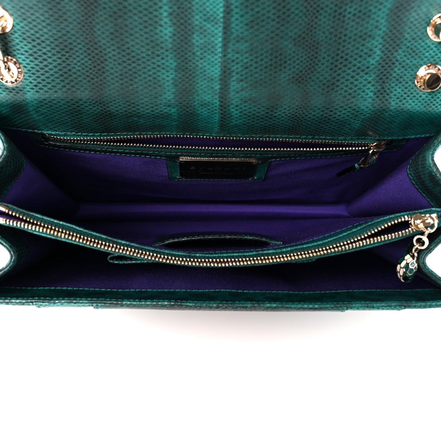 Bulgari Karung Serpenti Forever Crossbody Green 6 of 13