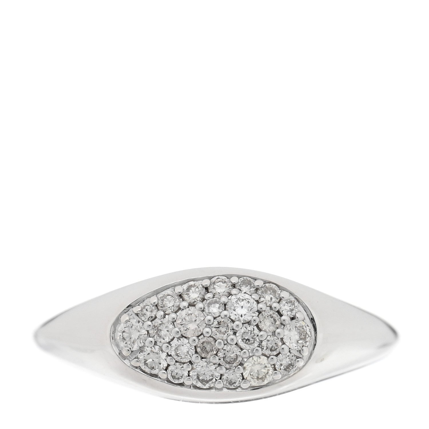 John Hardy Sterling Silver Diamond Pebble Ring 49 5 1 of 5