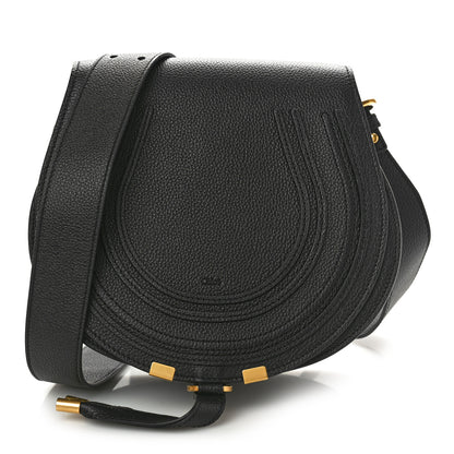 Chloe Calfskin Medium Marcie Round Crossbody Bag Black 1 of 11