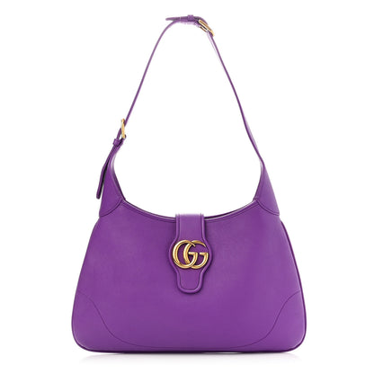 Gucci Goatskin Medium Aphrodite Shoulder Bag Shine Purple 1 of 11