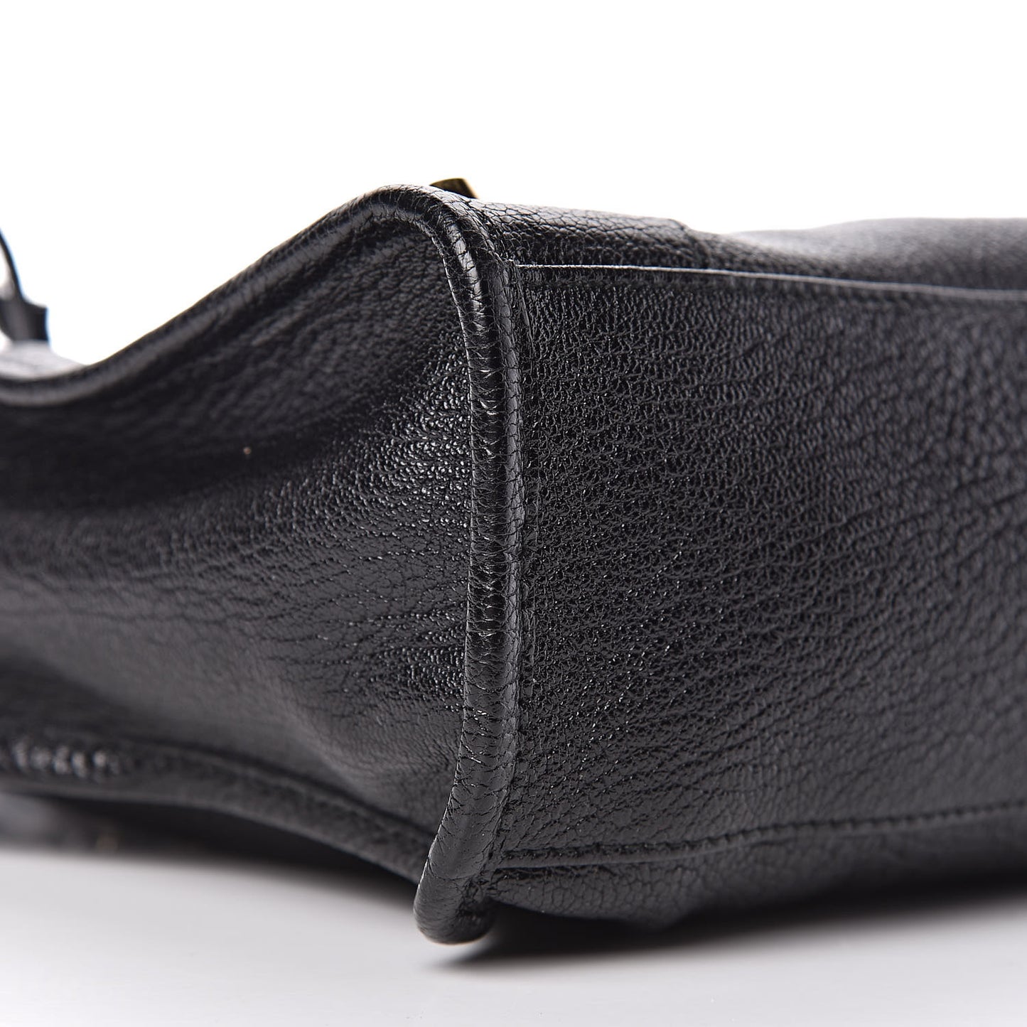 Chevre Gold Metallic Edge Hardware S City Black
