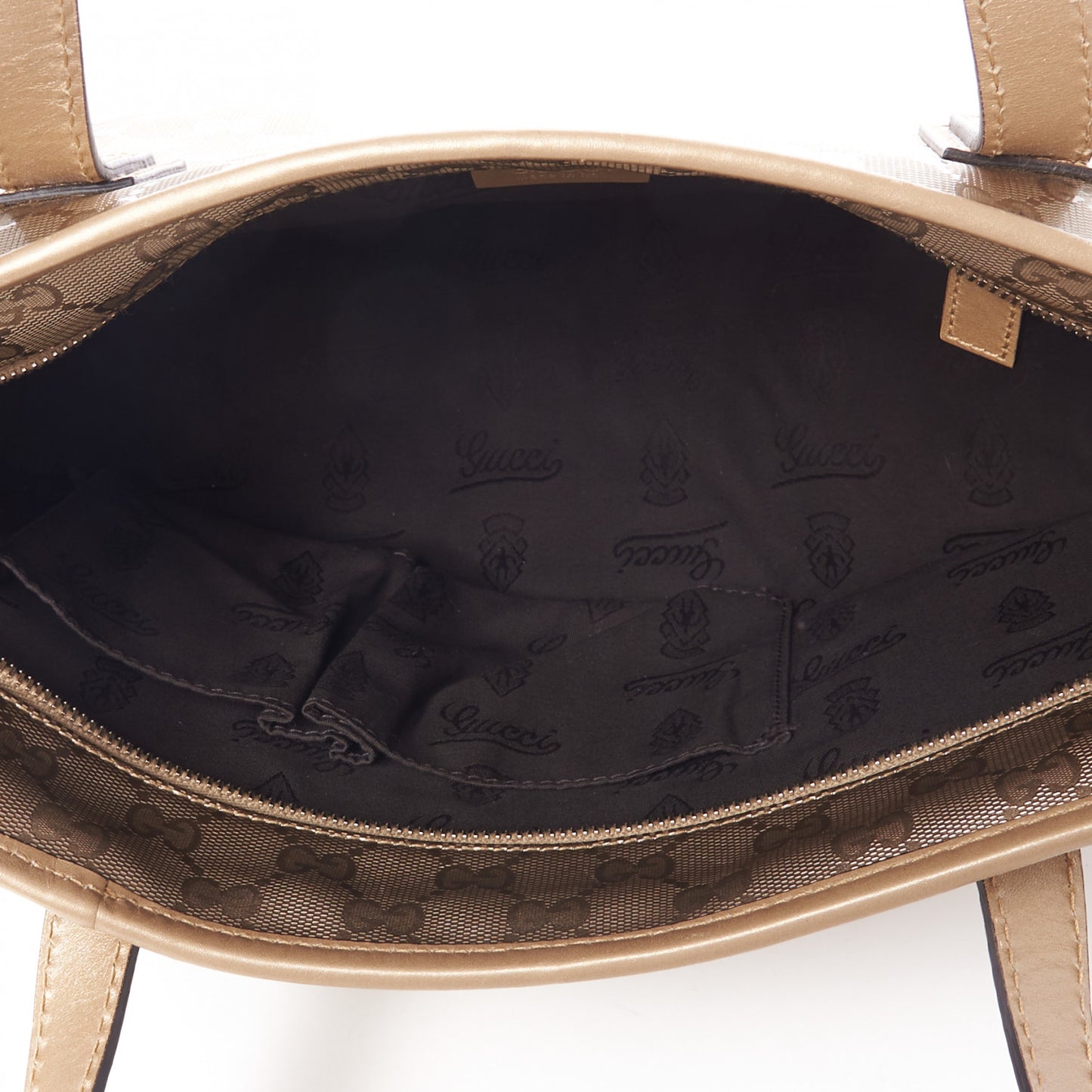 Imprime Monogram Small Joy Tote Champagne