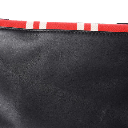 Balenciaga Canvas S Navy Cabas Red 10 of 13