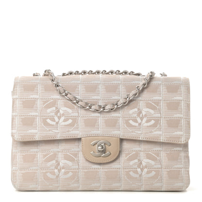 Chanel Nylon Medium Travel Flap Light Beige 1 of 13