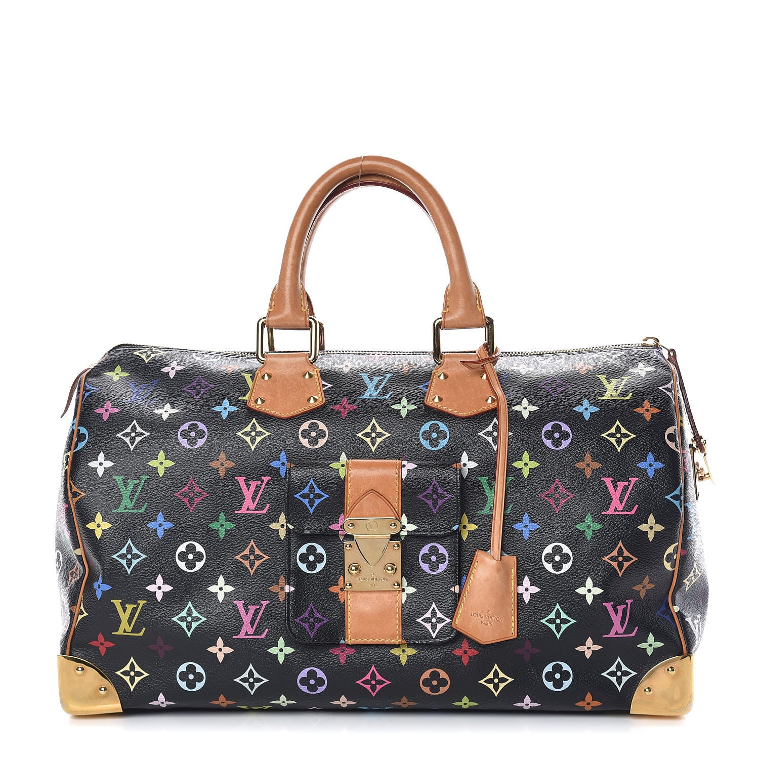 Louis Vuitton Monogram Multicolor Speedy 40 Black 1 of 12