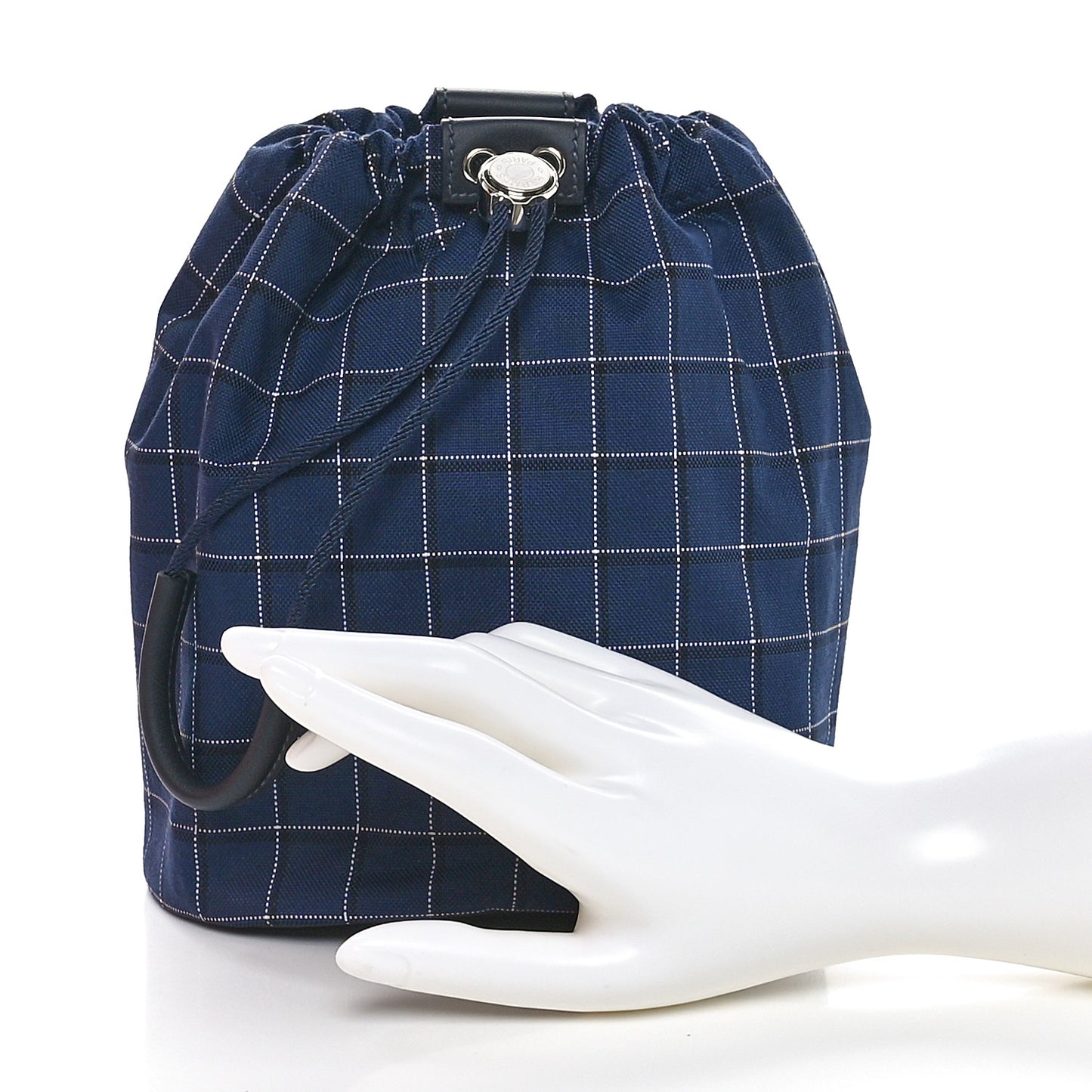 Tattersall Canvas Swift Trek-H Pouch Bleu Nuit White Black Caban