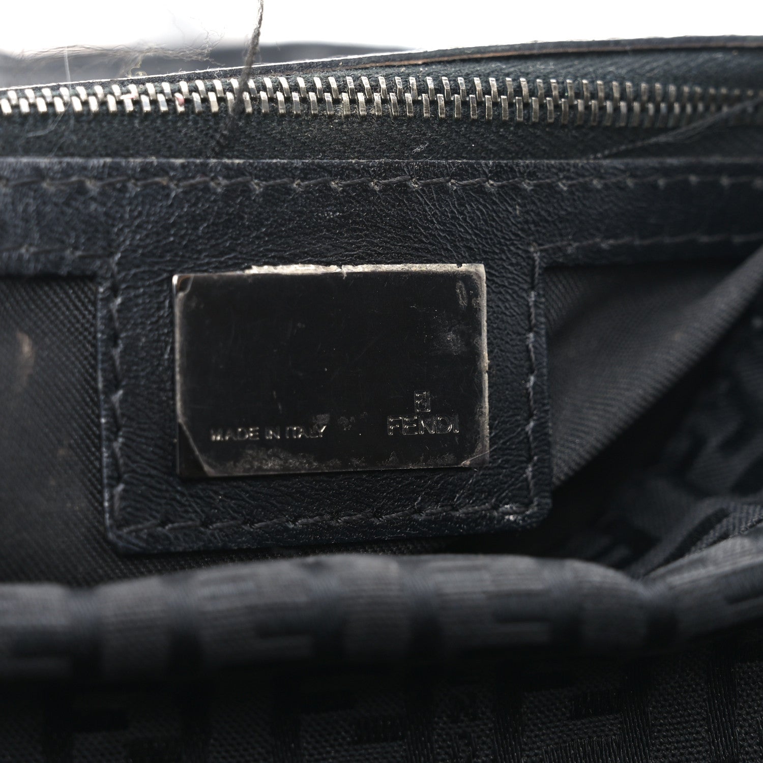 Fendi Zucchino Baguette Black 6 of 11