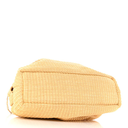 Mansur Gavriel Woven Raffia Mini Cloud Chain Clutch Natural 4 of 9