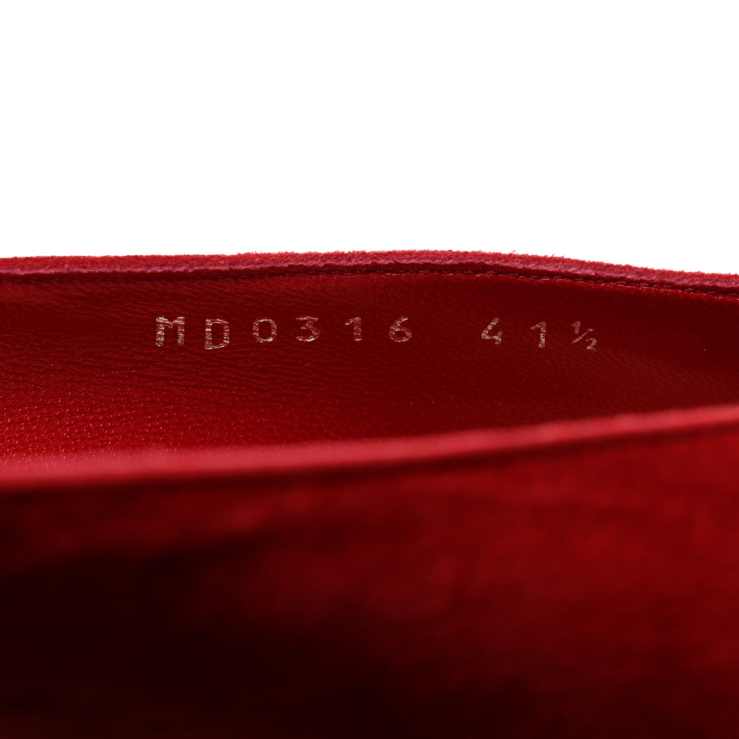 Suede Songe Pumps 41.5 Red